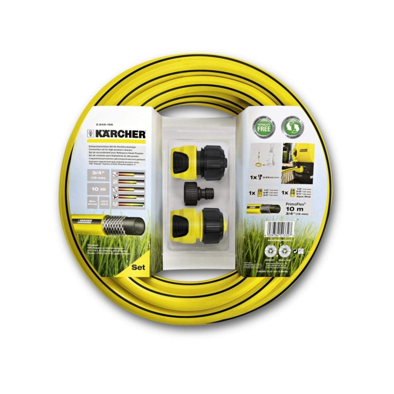 "Schlauchanschluss-Set f. HD-Reiniger 3/4"" (10 m)"